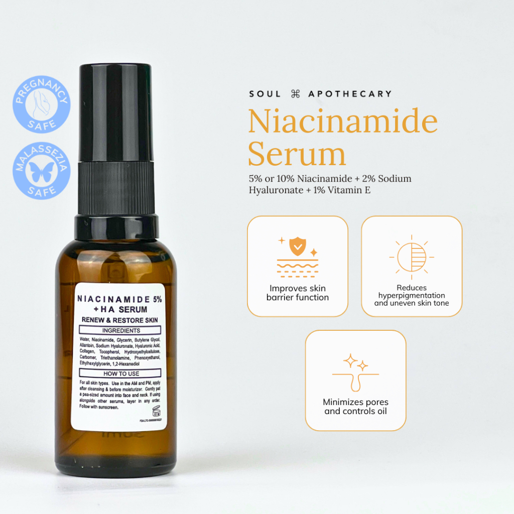 SOUL APOTHECARY Niacinamide + HA Serum in 5 or 10 Shopee Philippines