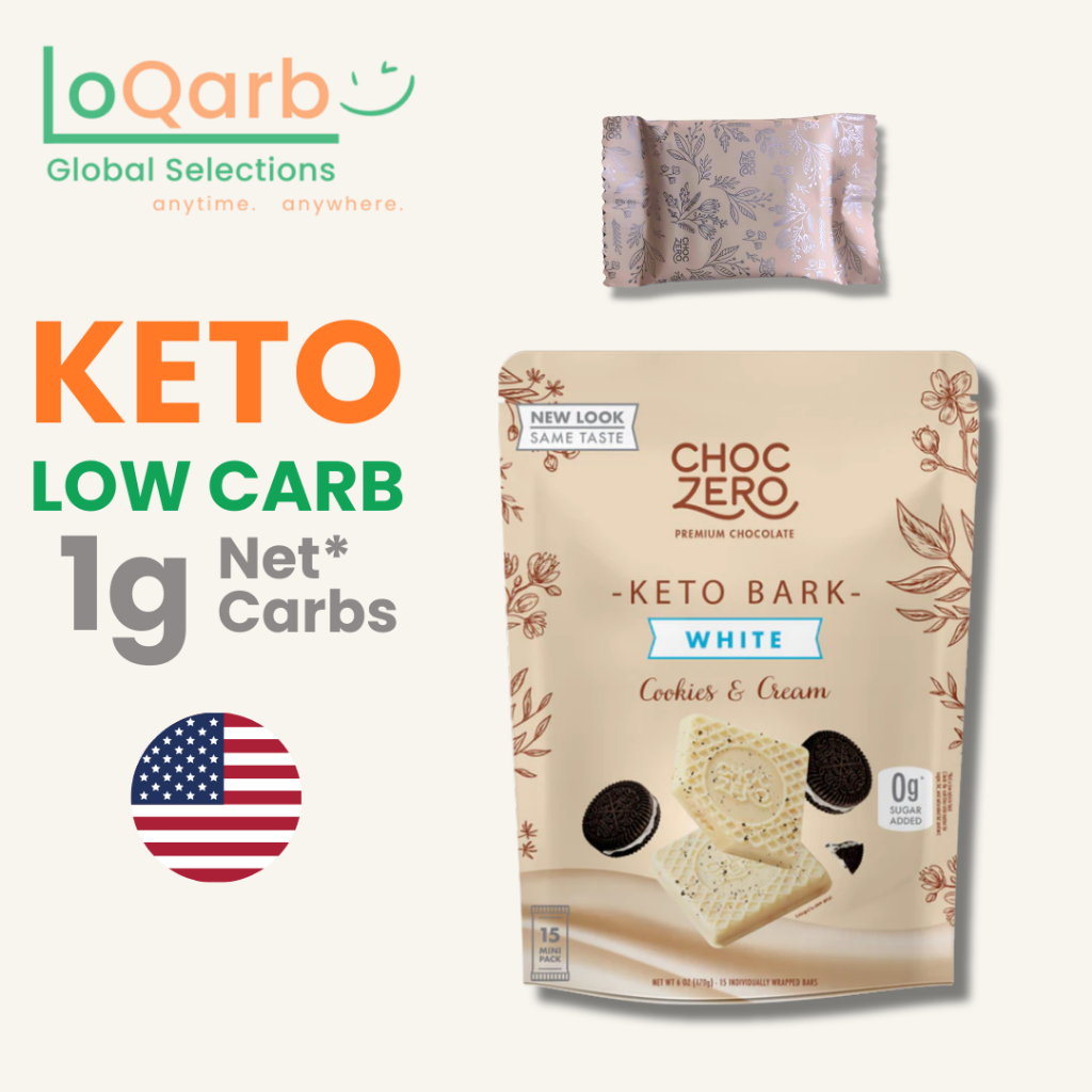 ChocZero, Keto Bark, White Chocolate, Cookies & Cream Shopee Philippines