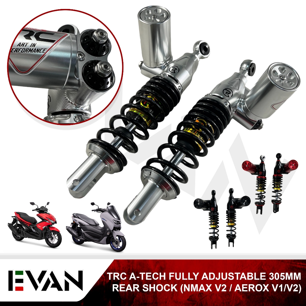 EVAN.SHOP 305MM TRC SHOCK AI TECH FULLY ADJUSTABLE REAR SHOCK ...