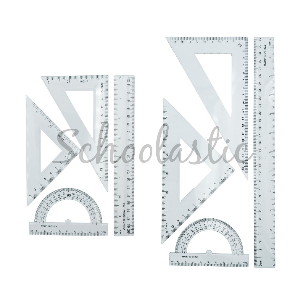 4 in 1 Ruler Combo Set 20cm/30cm | Shopee Philippines