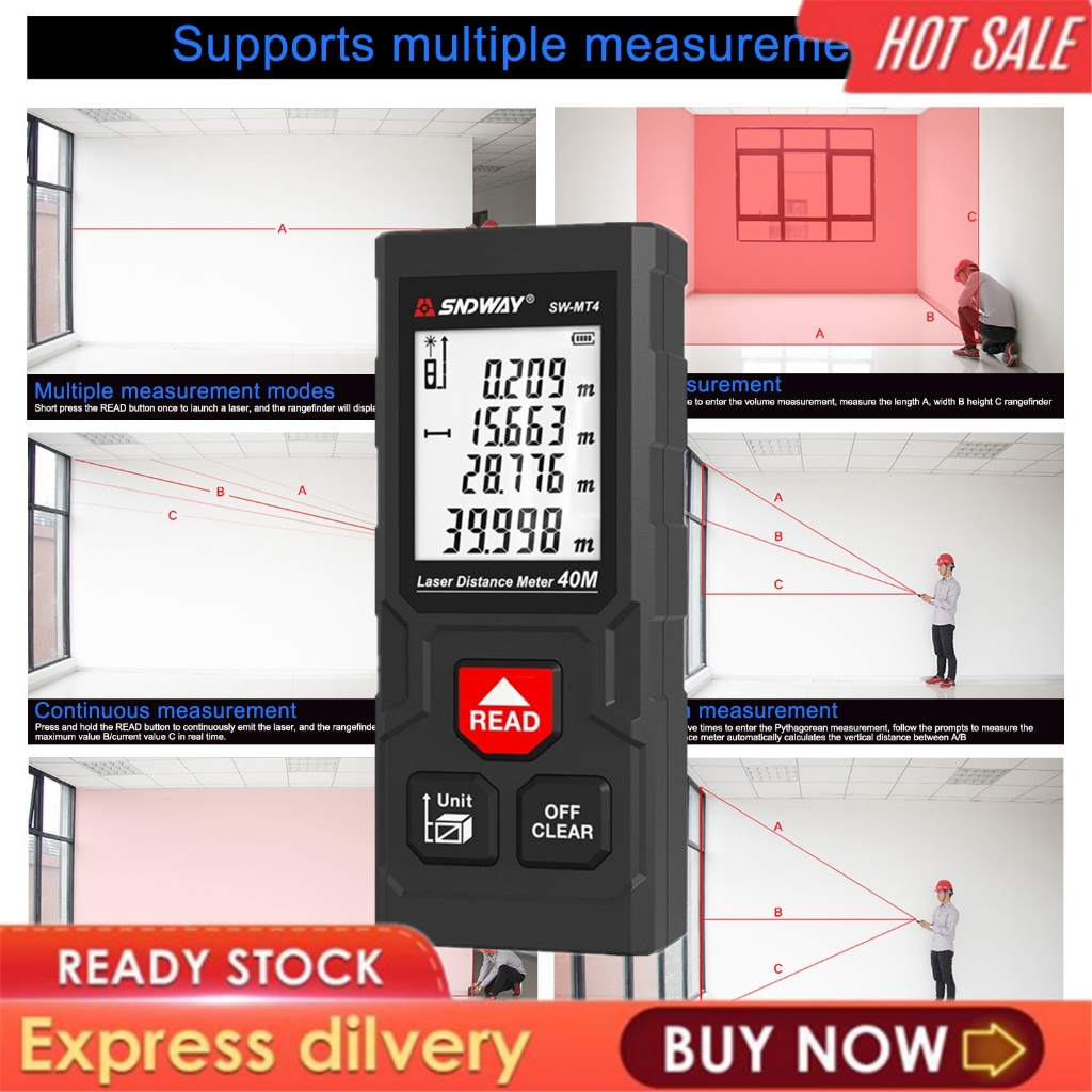 Laser Range Finder High Precision Infrared Measuring Room Inspection ...