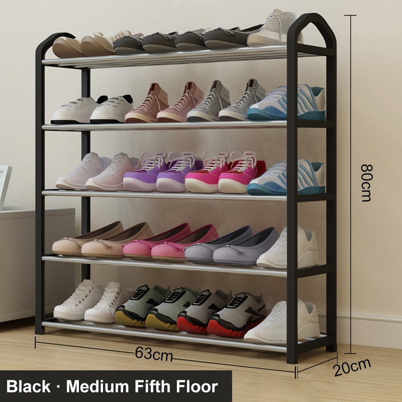 3-5 Tier Stainless Shoes Rack Shoe Cabinet Indoor Outdoor Assembled ...