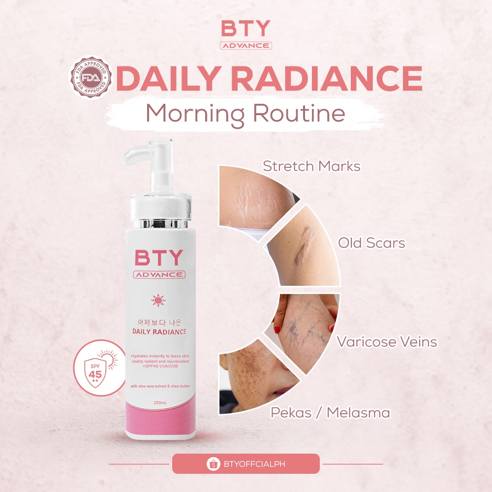 BTY Advance Daily Radiance 250mL | Shopee Philippines