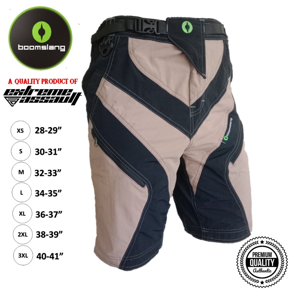 Boomslang Viper Pro 2A MTB Shorts Black/Dark Khaki | Shopee Philippines