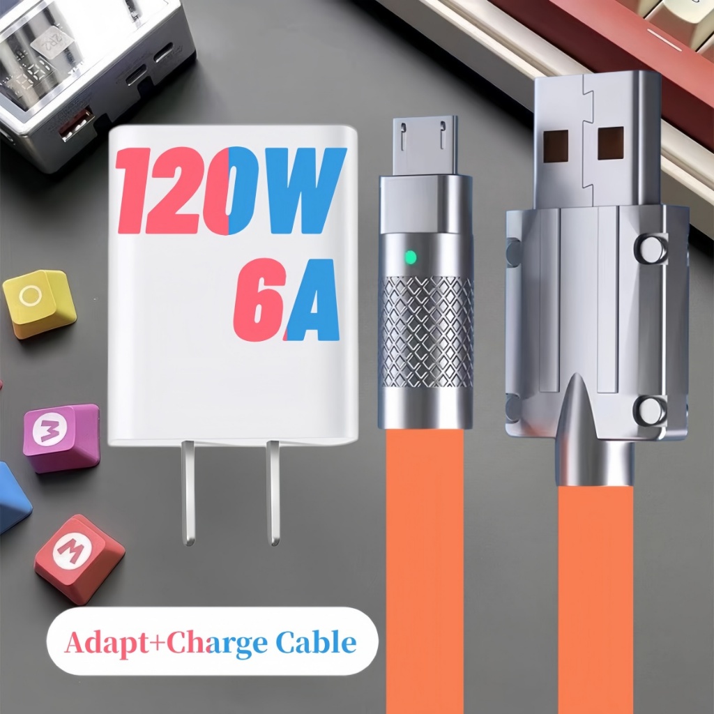 120W Original Fast Charge Adapt Micro usb charge cord for Android Type ...