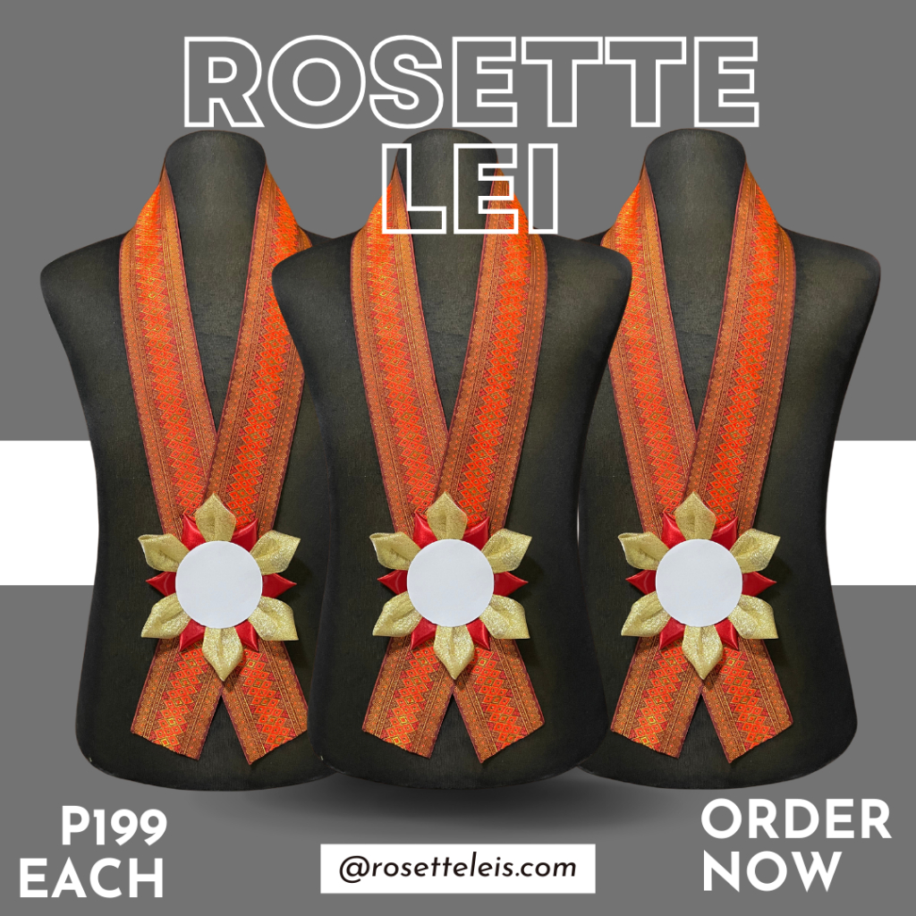 Rosette Lei Garland Gold Edition for VIPs, Guests, or as Welcome Lei ...