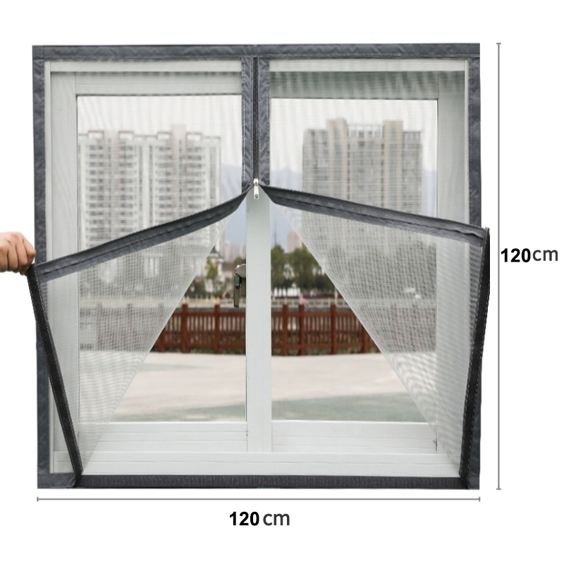 Insect-Proof Zipper Window Screen Net For Window Anti Fly Mosquito Self ...
