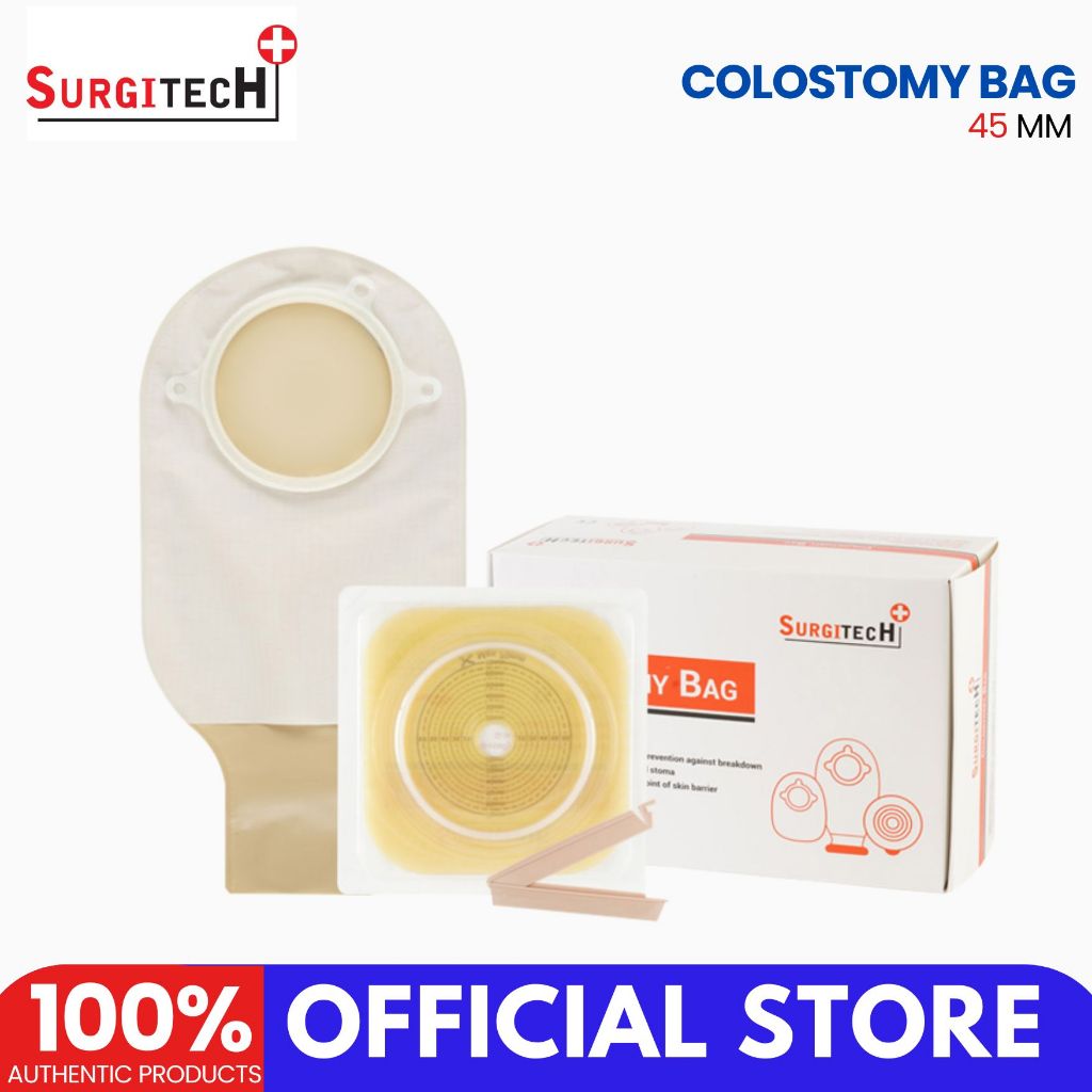 SURGITECH Colostomy Bag 45mm, 57mm, 60mm, 70mm (1PC) | Shopee Philippines
