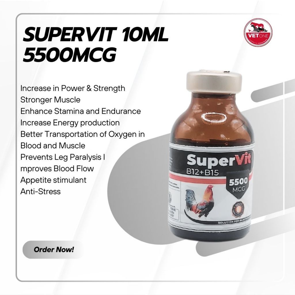 Supervit 10ml 5500mcg for animal use only | Shopee Philippines