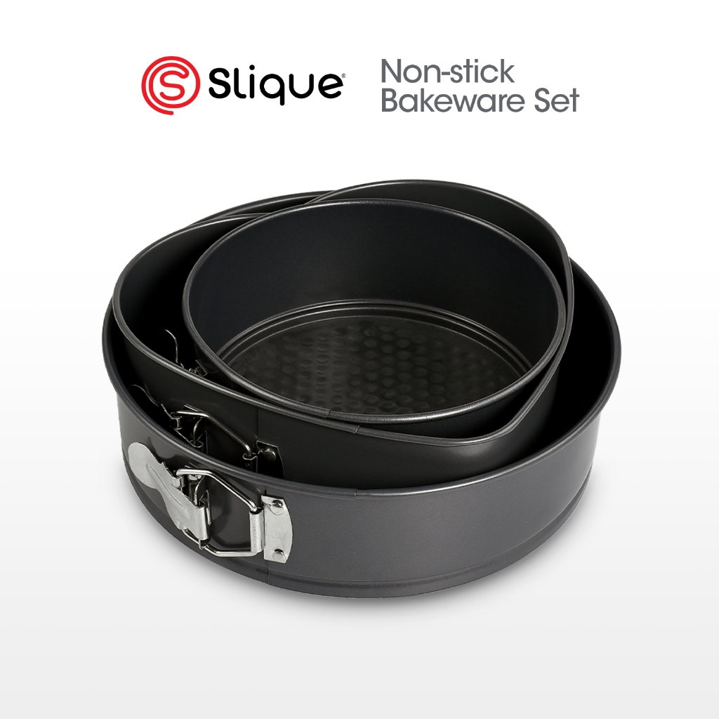 SLIQUE Bakeware Set | Oven Safe | Non-Stick | Baking Essentials ...