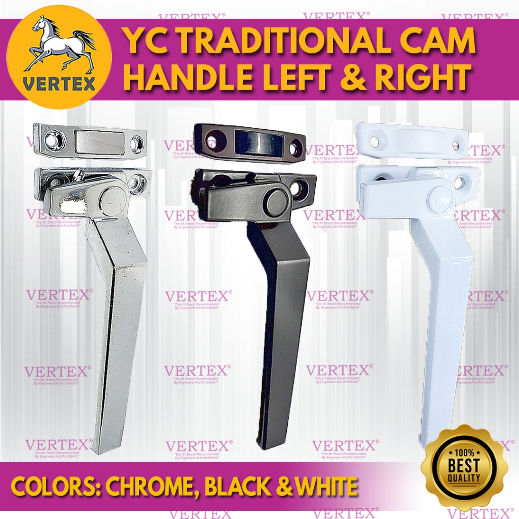 Cam handle for YC Ordinary Traditional Awning Windows (Chrome Black ...