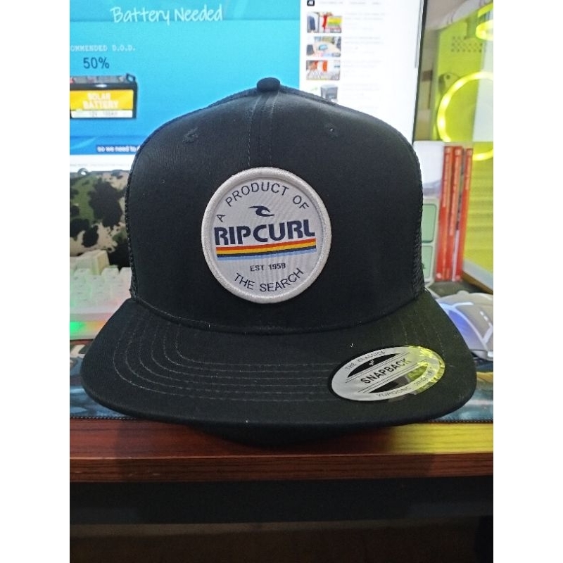 RIP Curl Round Patch Logo Snapback Trucker Cap | Shopee Philippines