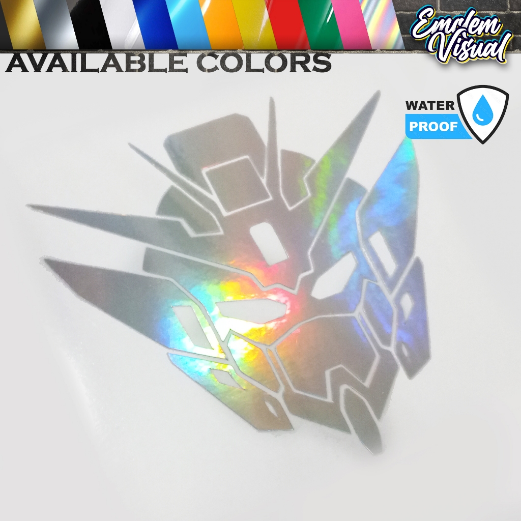 GUNDAM AMURO RAY White Vinyl Decal Sticker – For Car Window, Laptop, Bumper, Tablet