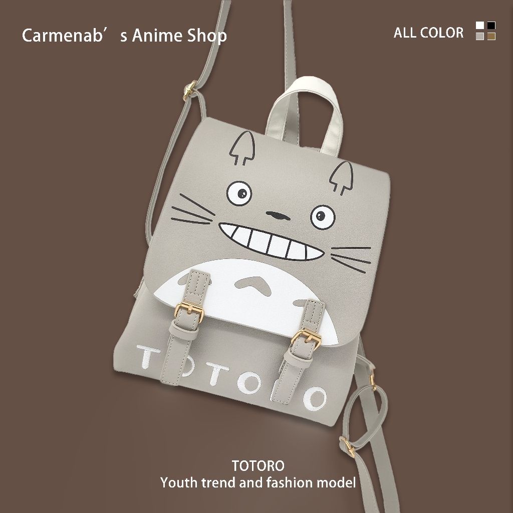 Anime Totoro Ghibli Mini Backpack for Woman Korean Small Bag Pack Cute ...