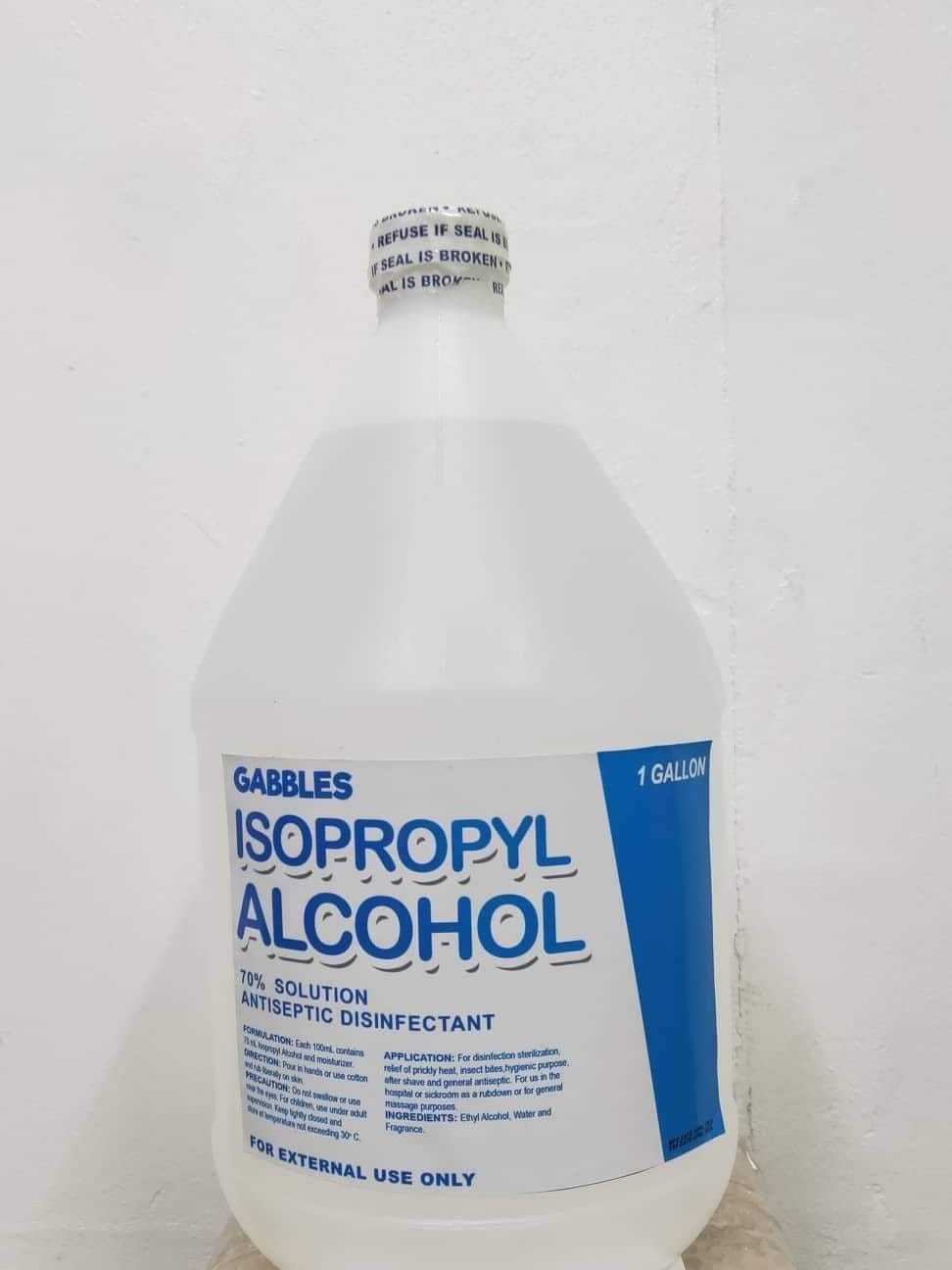 Gabbles 70% Isopropyl Alcohol 1 Gallon | Shopee Philippines