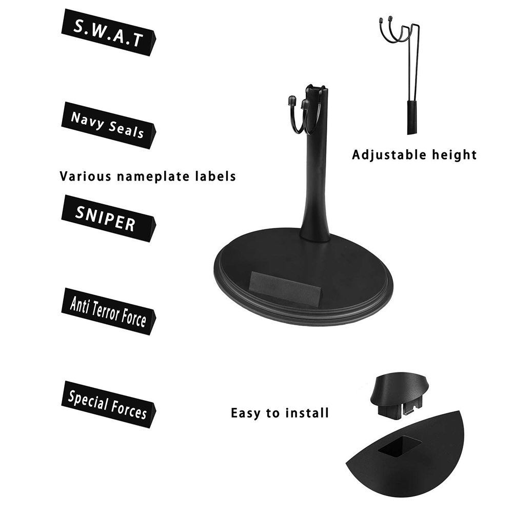 1/6 Scale Action Figure Display Stand U and C Clips Model Stand Action ...