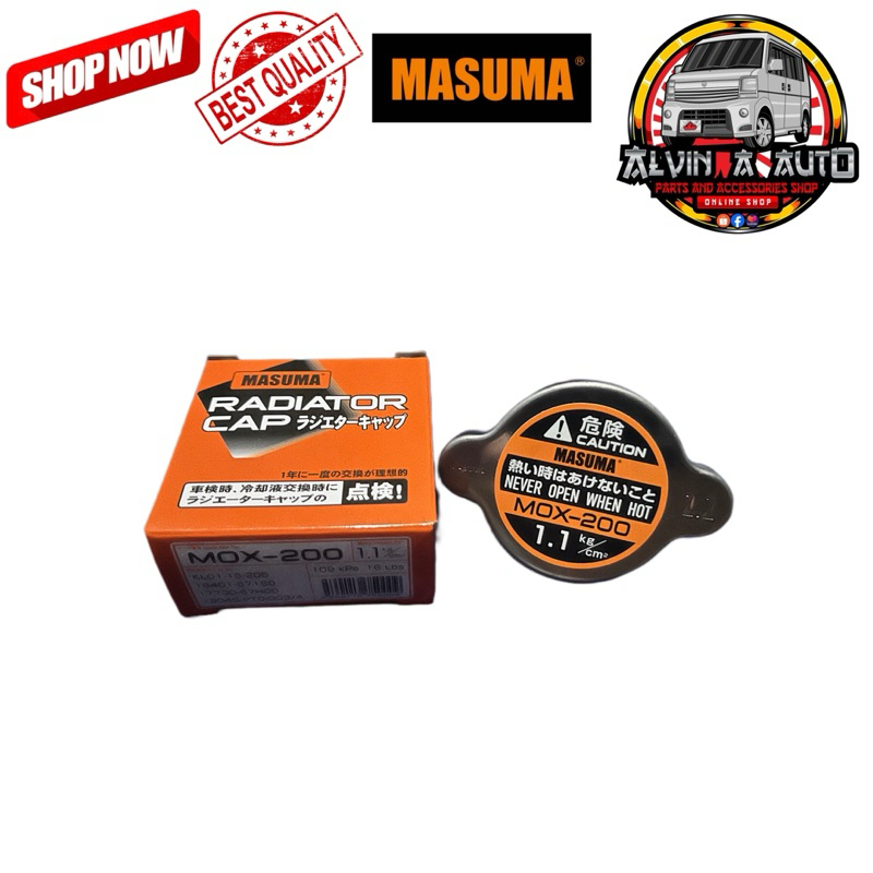 MASUMA RADIATOR CAP 1.1 FOR SUZUKI EFI MULTICAB K6A | Shopee Philippines
