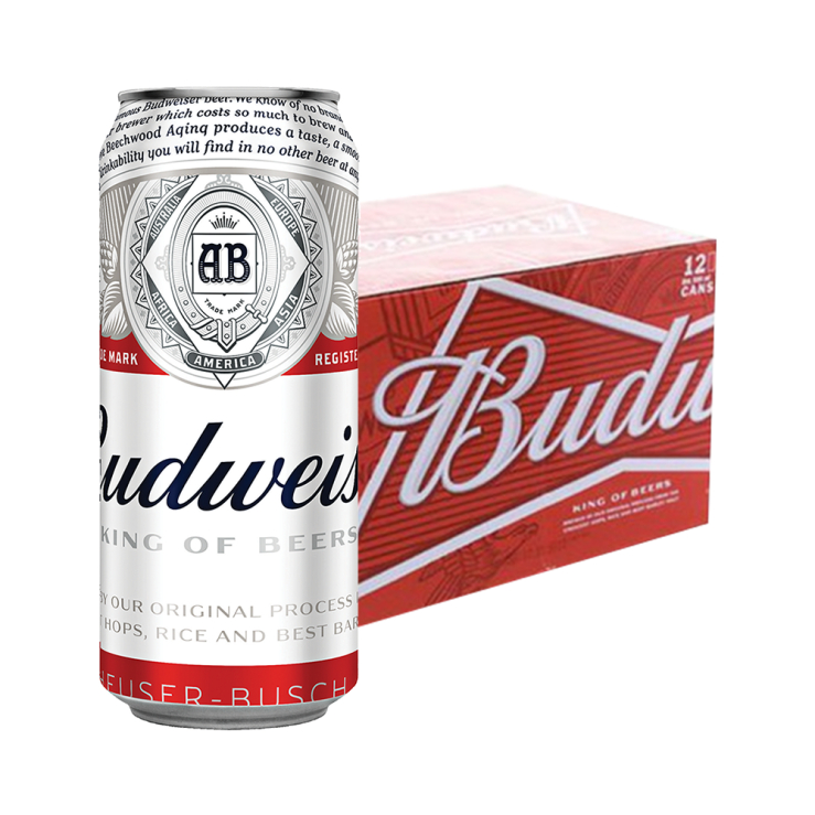 50% OFF SALE!!!!!!- Budweiser Beer 500ml Can x 12 ( 1 case - Expiry ...