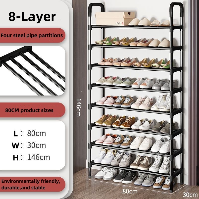 Yo-Fun 5/6/8 Tiers Shoe Rack Metal Shoes Shelf Storage Organizer ...