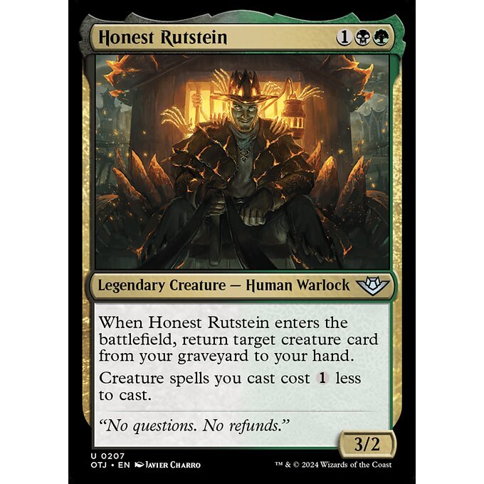 Honest Rutstein (MTG - Magic The Gathering) | Shopee Philippines