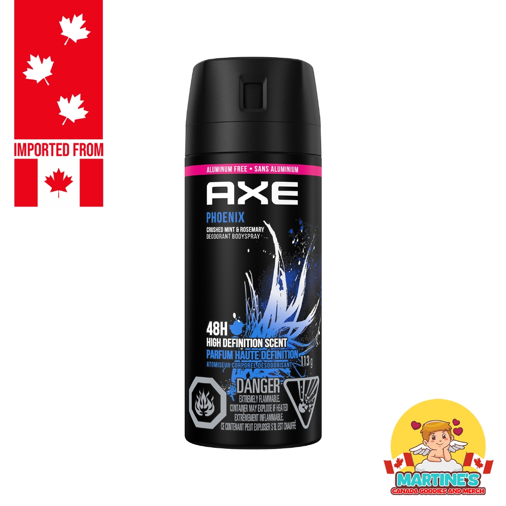 🇨🇦 AXE Phoenix Crushed Mint & Rosemary Deodorant Body Spray 113 g ...