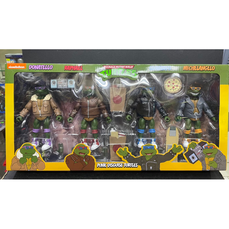 Neca TMNT 4-pack Punk Disguise Turtles Leonardo, Donatello, Raphael ...