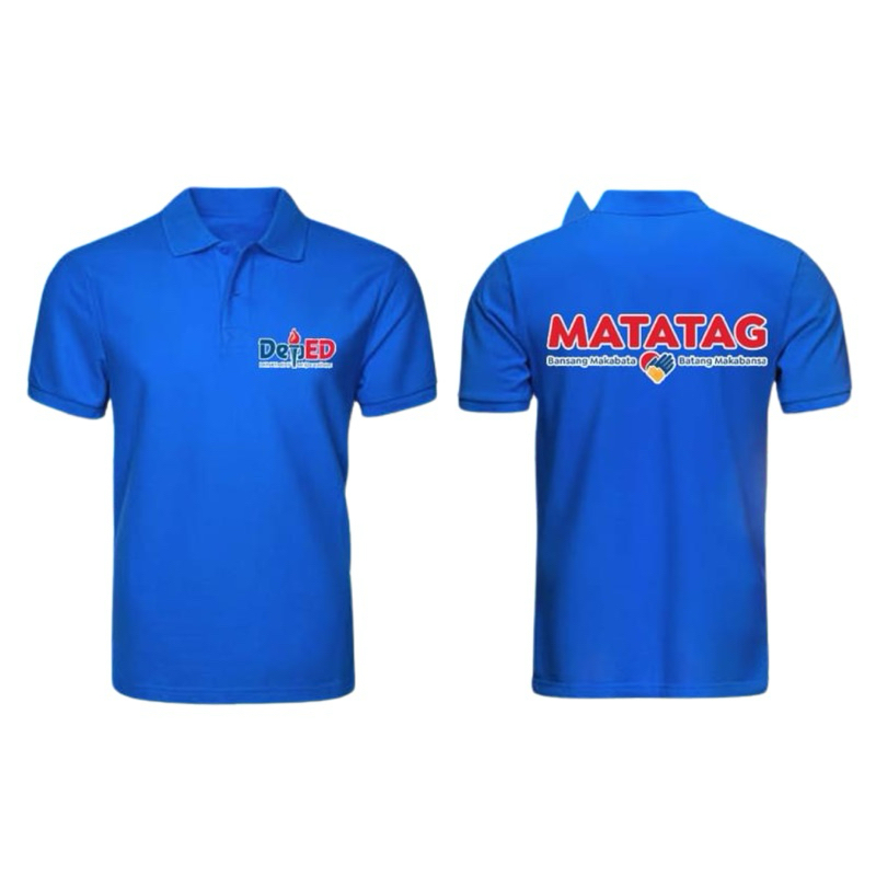 Poloshirt MATATAG Embroidery, front and back Embroidery, Unisex