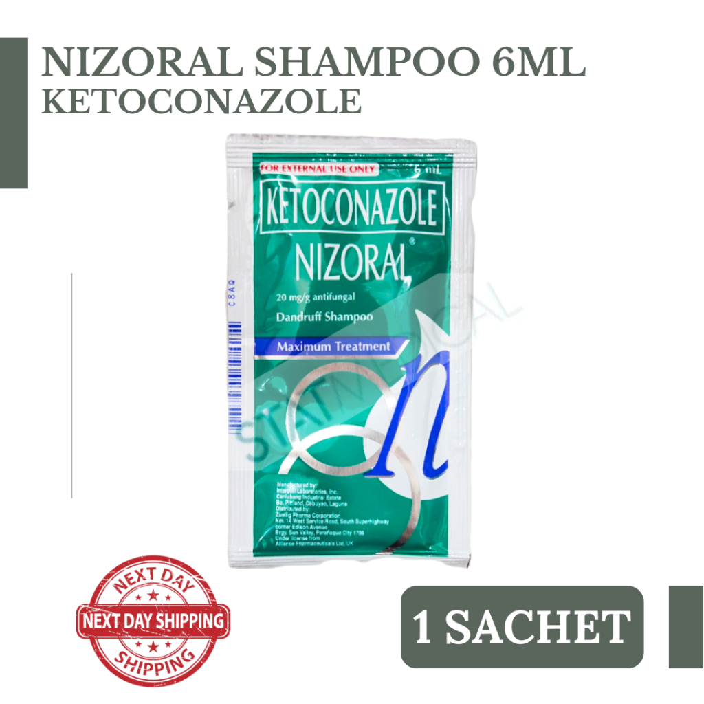 NIZORAL Shampoo Ketoconazole Dandruff Shampoo Maximum Treatment 6ml l 1 ...