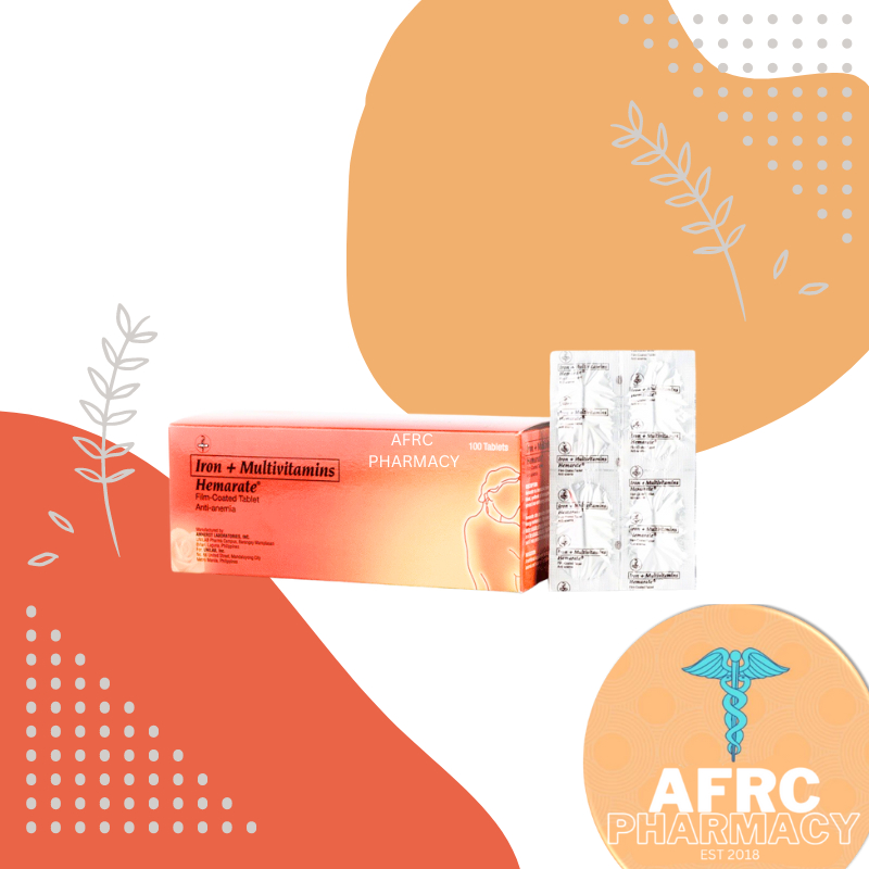 Hemarate Iron Deficiency Tablets For Anemia Sold Per 4 Pieces | Shopee ...