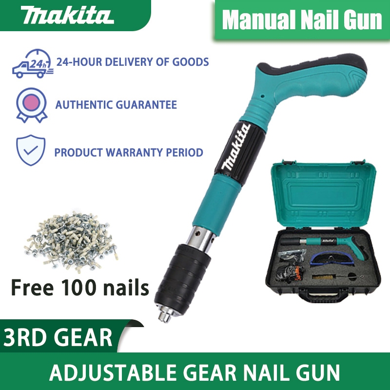 MAKITA original Nail gun Manual Steel Nails Gun For Concrete Rivet Tool  Steel Rivet Gun Nail Punch G