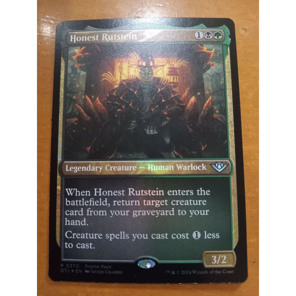 MTG Honest Rutstein Promo Outlaws of Thunder Junction OTJ Promo Pack ...