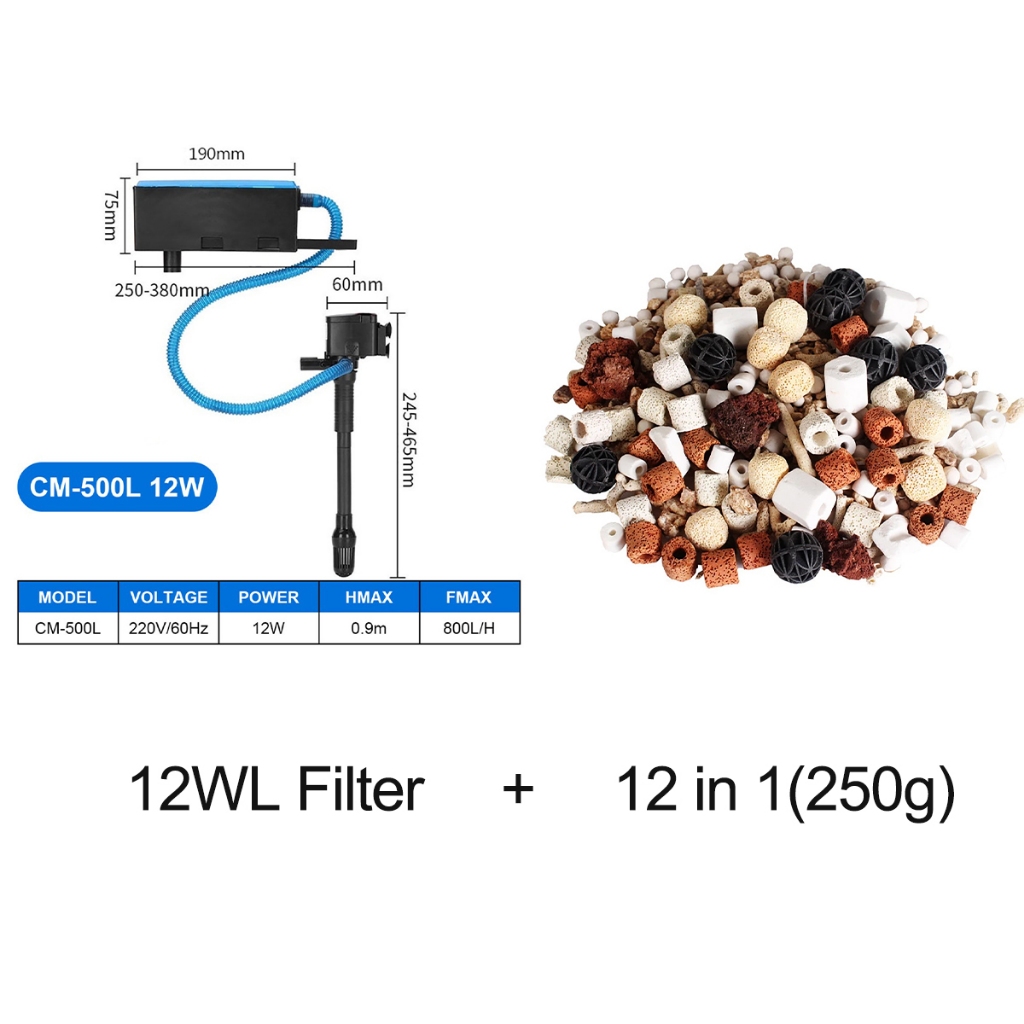 Top filter aquarium oxygen 3 in 1 Filter For Aquarium Air Oxygen ...