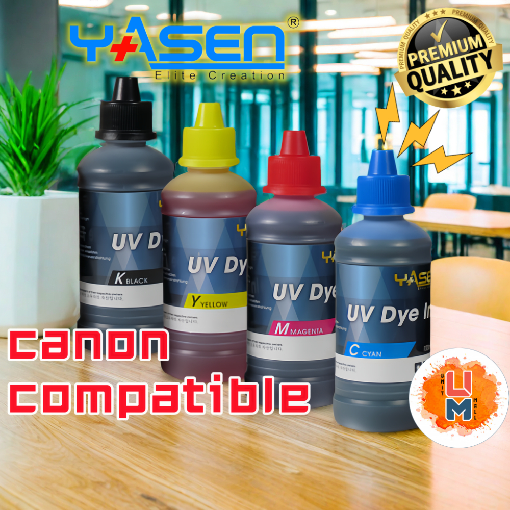 Yasen High Quality Uv Dye Ink For Refill Canon Printer 100ml Shopee Philippines 4074