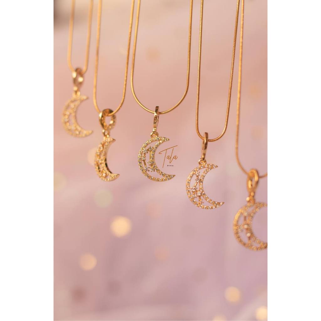 Tala Moon Necklace Tala Sun Moon-Gold Filled