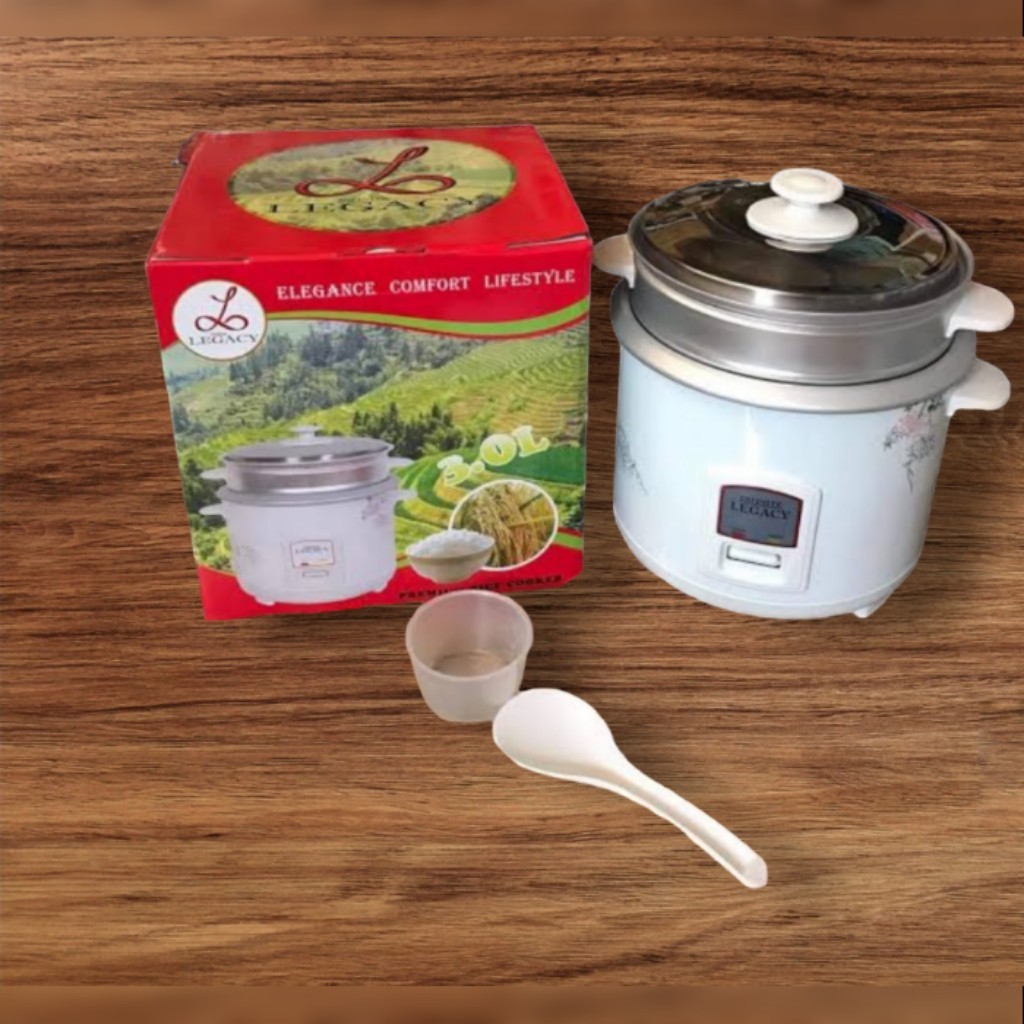 Rice cooker Non-stick coating Keep Warm Function with steamer 2.0L 3.0L ...