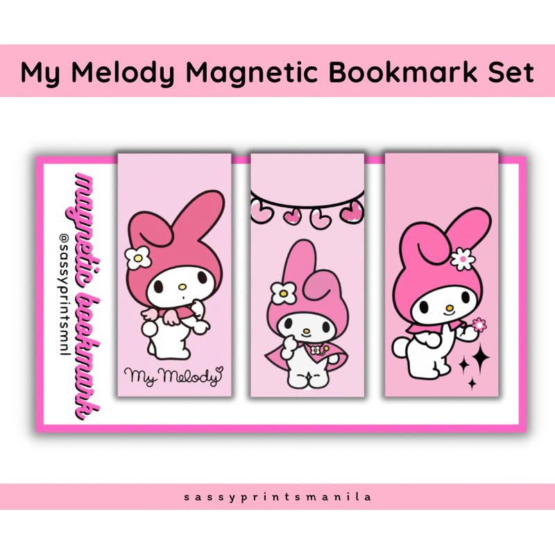 My Melody Sanrio Bookmark Set | Shopee Philippines