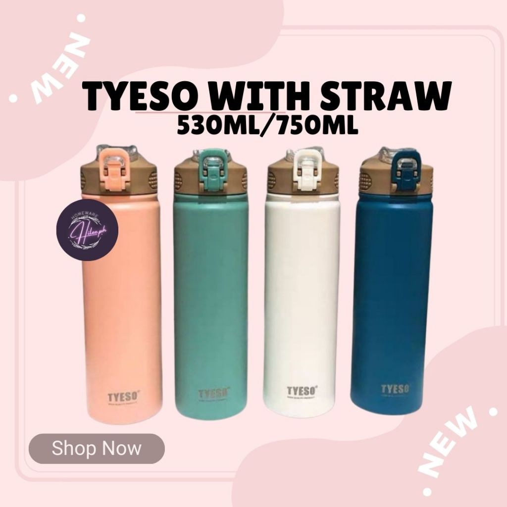 Hilee 530ml 750ml Tyeso Vacuum Insulated Bottle Tumbler Portable 