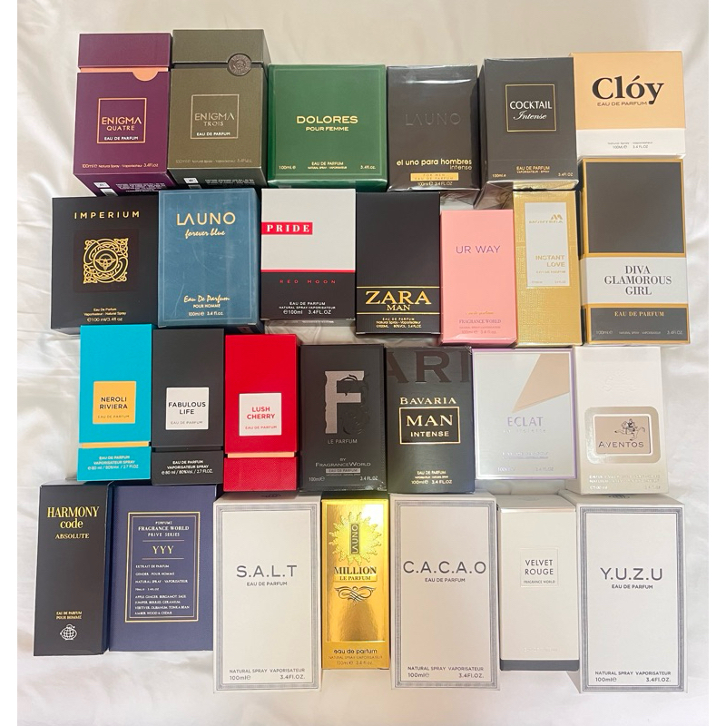 Fragrance World Perfumes - Enigma / Zara / Salt etc. | Shopee Philippines