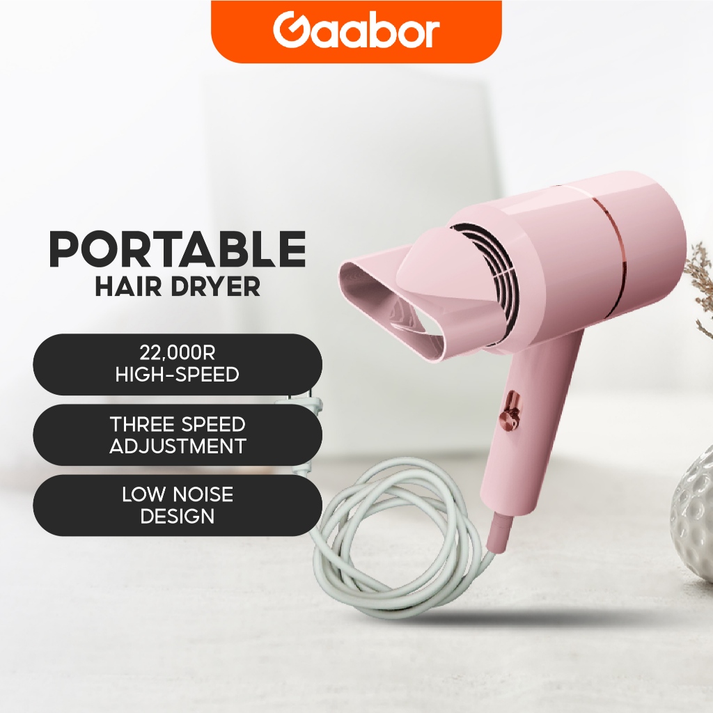 Gaabor Hair Dryer Double Temperature Protection 3-gear Wind Power 