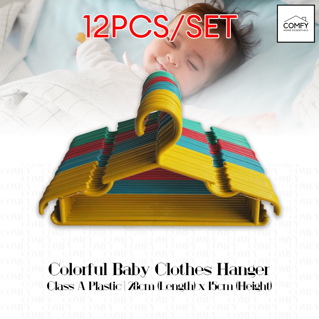 1DOZEN (12PCS) 28cm Baby Hanger Plastic Bata Plastic Hangers For Kids