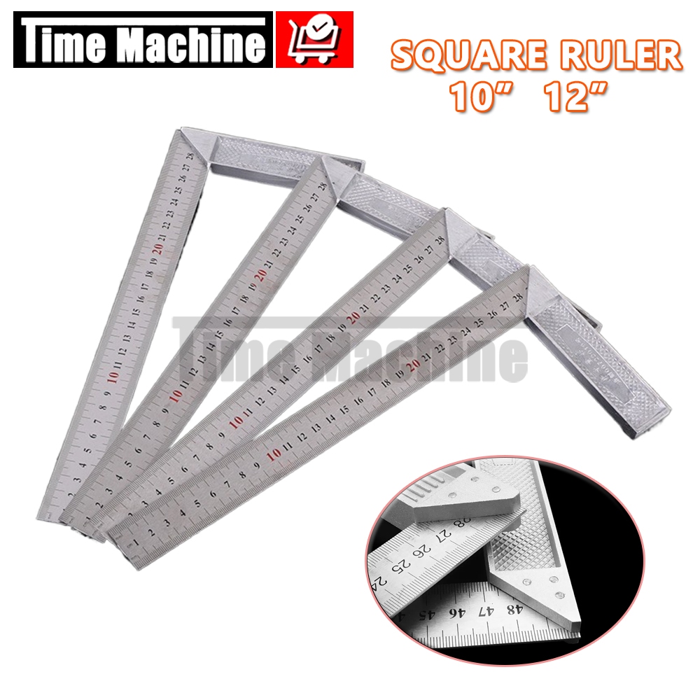 250mm/300mm 90 Degrees L Shape Square Ruler Measuring Ruler Carpenter ...