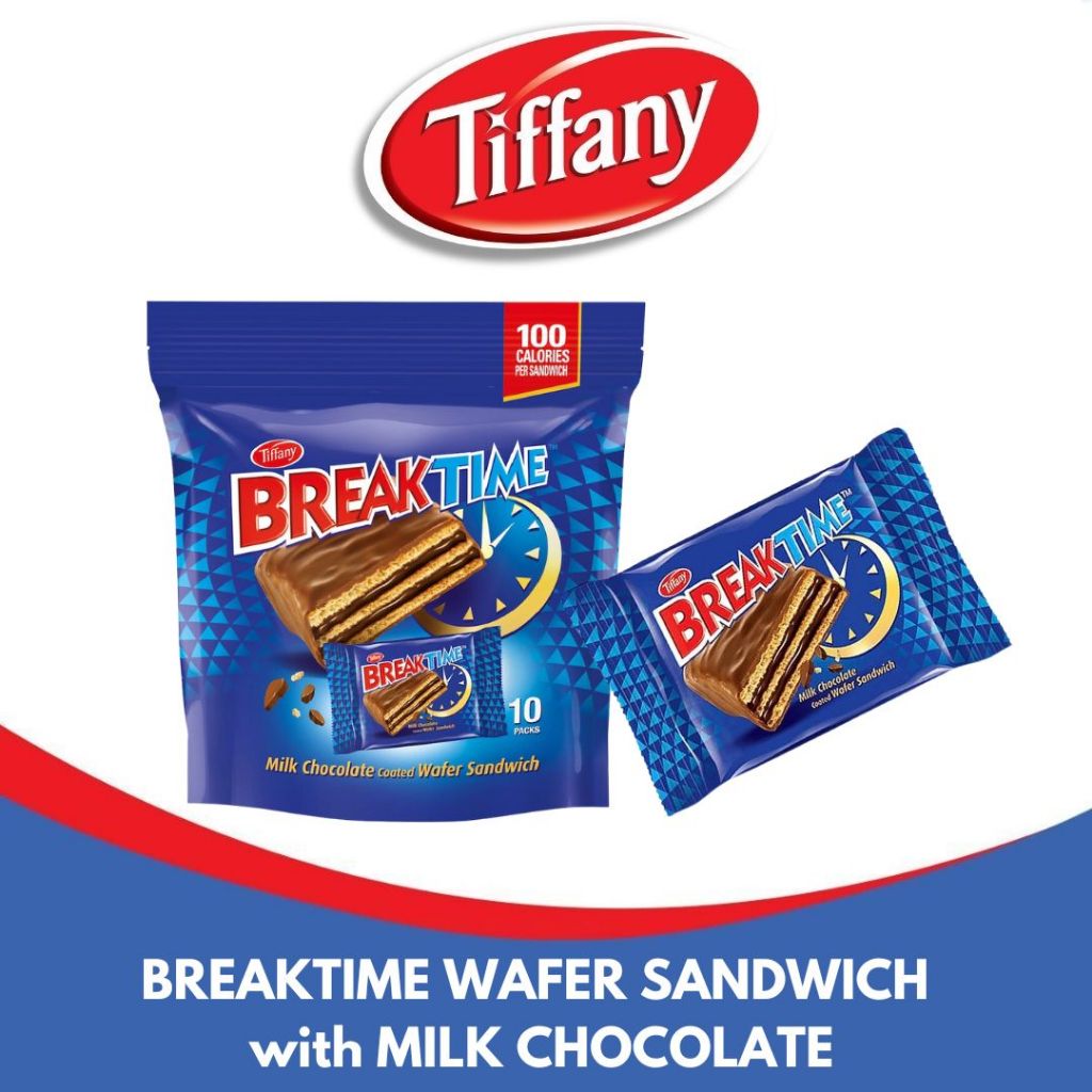 TIFFANY Breaktime Wafer Sanchwich Coated with Milk Chocolate 10x13g ...