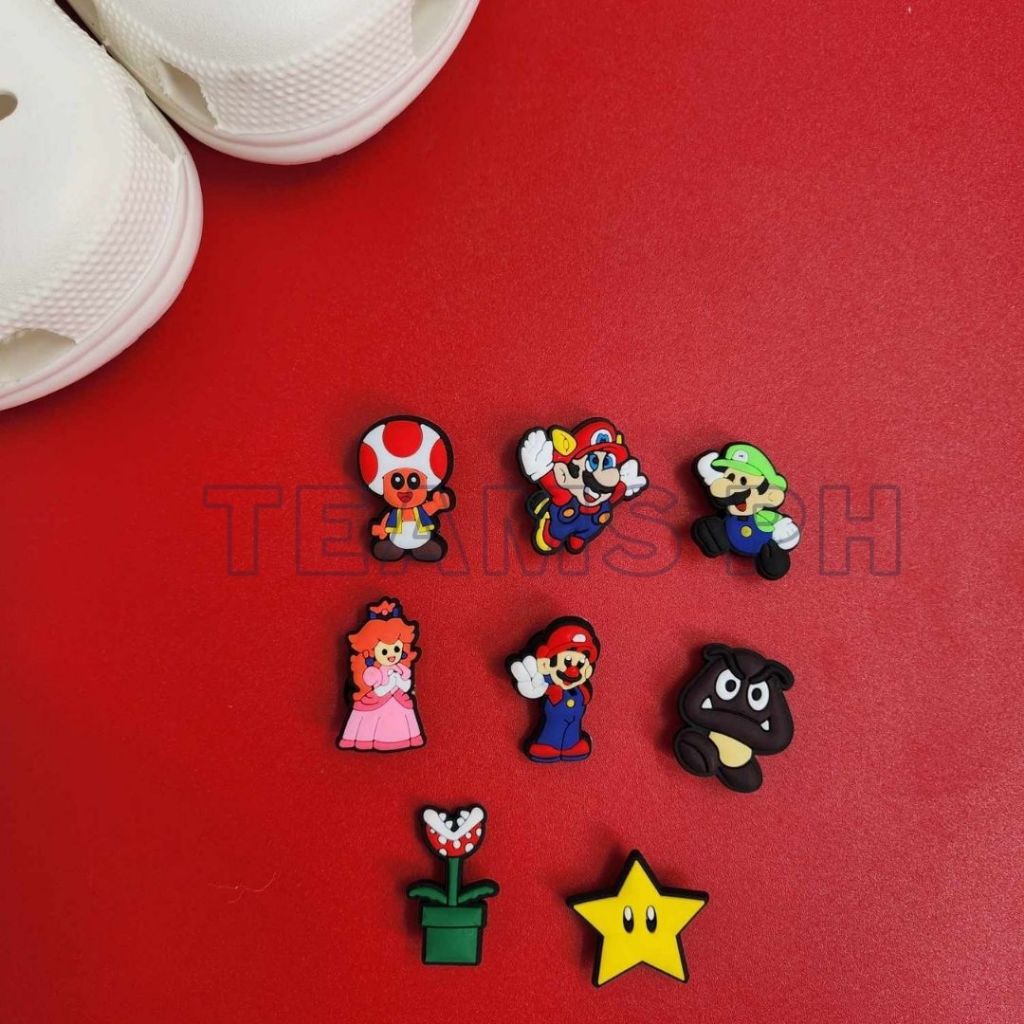 CROCS CLOGS JIBBITZ ACCESSORY MARIO 1 (CROCS NOT INCLUDED) | Shopee ...