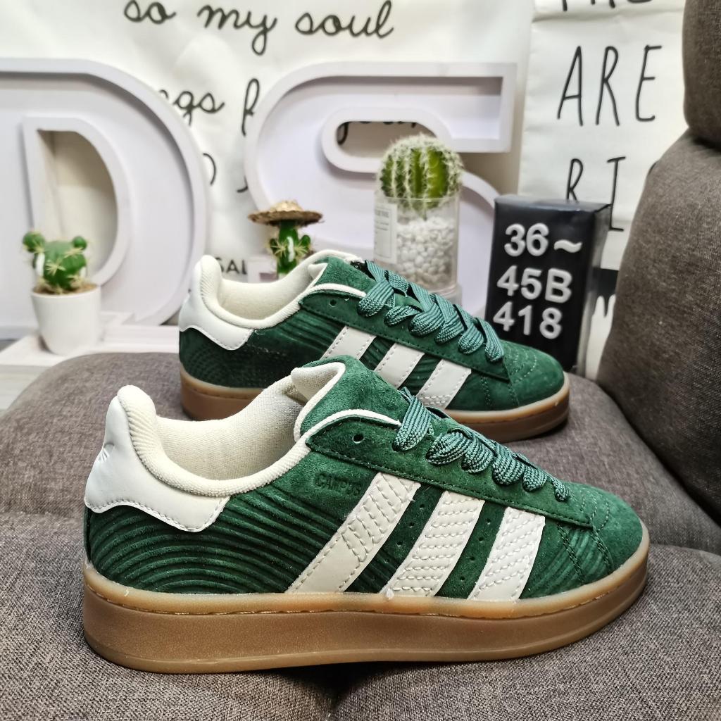 Adidas Originals Campus 00s Green Low Cut Casual Platform Shoes Sports Sneakers for Women Men