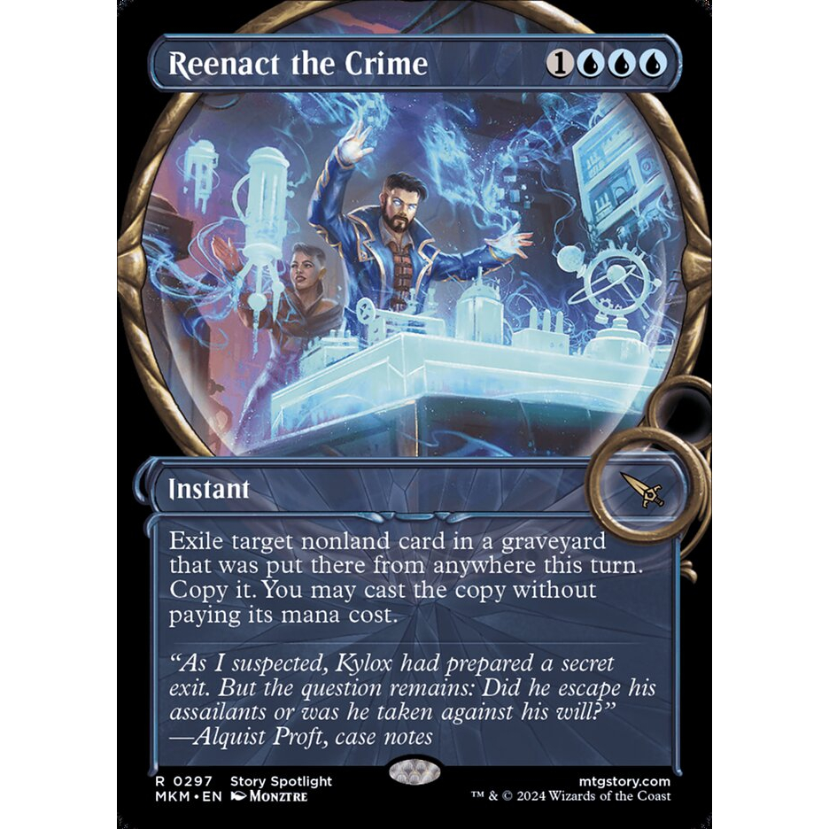 Reenact the Crime Instant Near Mint Foil MKM Showcase Blue