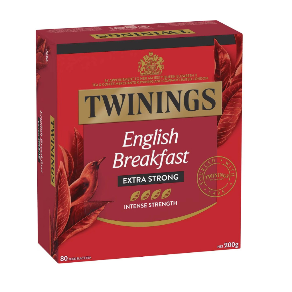 Twinings English Breakfast Extra Strong Tea Bags 80 Pack( expiry 02/