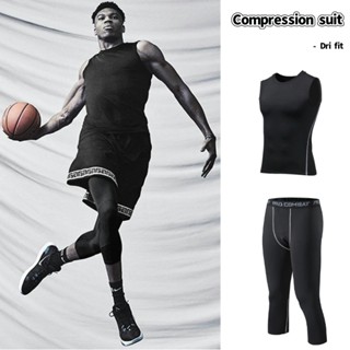 Men s Basketball Sports Shirt Compression Leggings Drifit Fitness Vest Body Supporter for Basketball Shopee Philippines