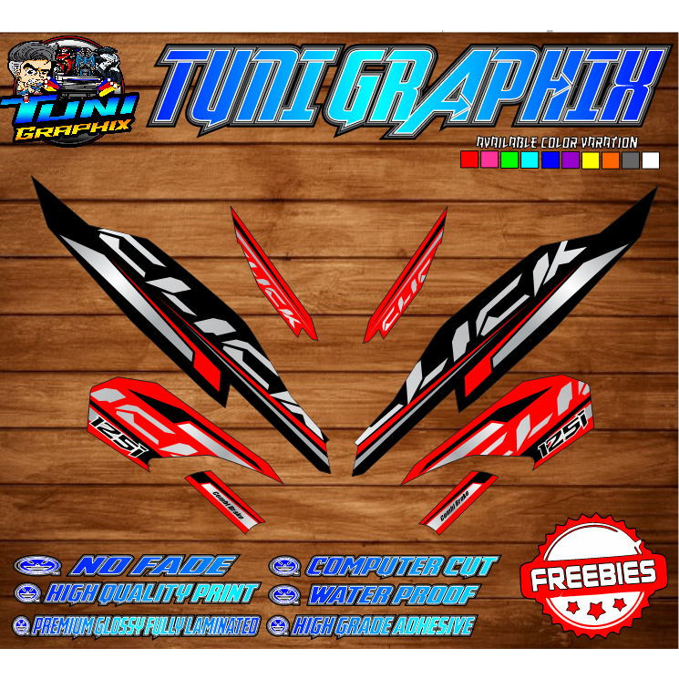HONDA CLICK 125i V3 LIMITED DECALS W/ FREEBIES | Shopee Philippines