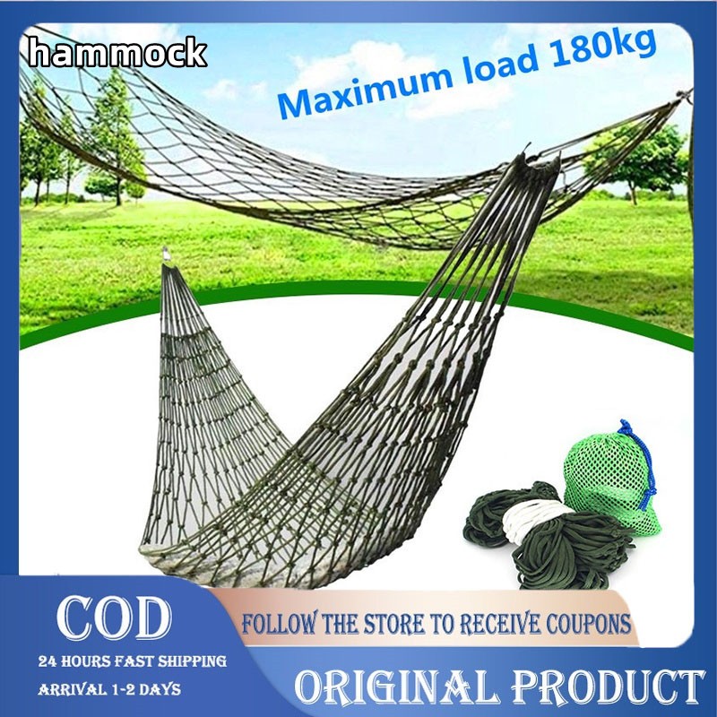 portable camping hammock big duyan net duyan for adult makapal original ...
