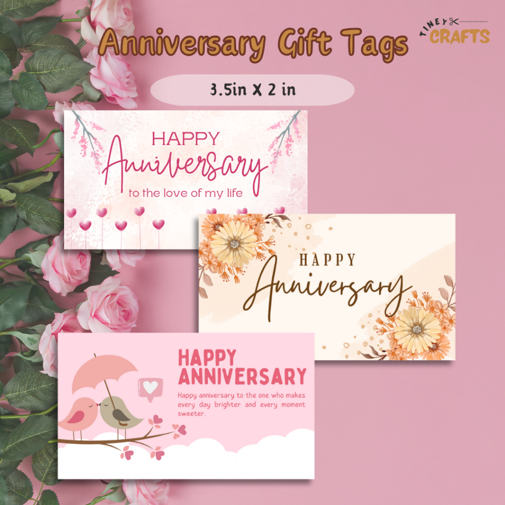 Happy Anniversary Gift Tags | Stickers | 12 pcs | Shopee Philippines
